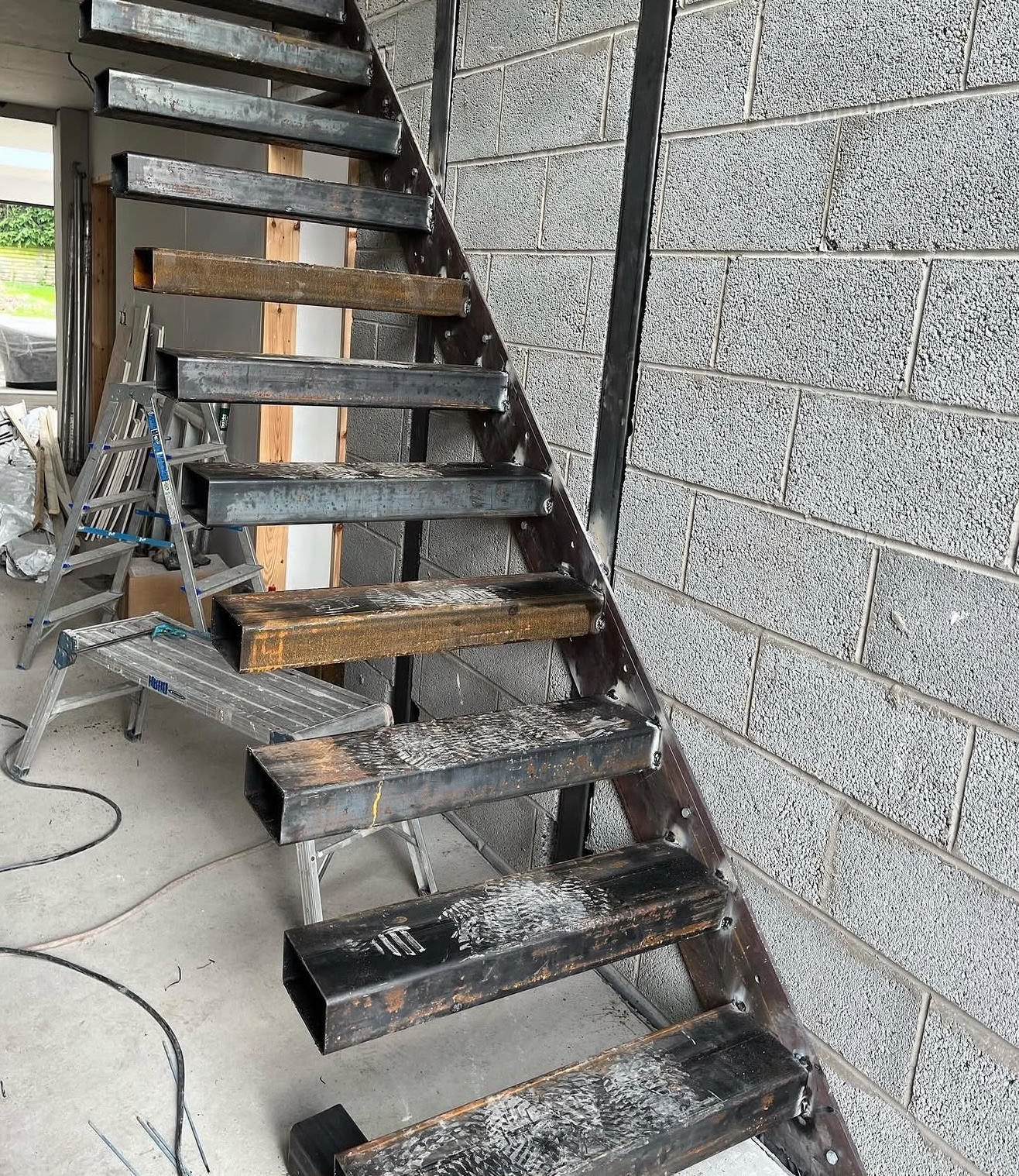 Bespoke Floating Staircase in Production, York